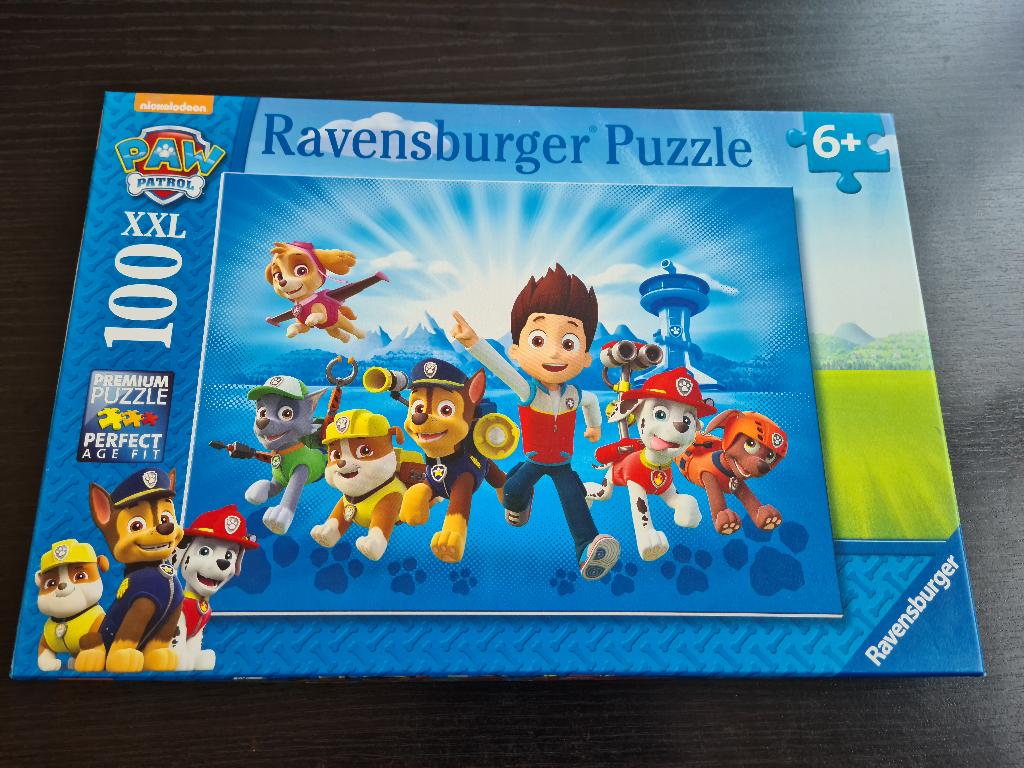Paw Patrol 100 stukjes XXL, Ophalen of Verzenden, Meer dan 50 stukjes, Zo goed als nieuw, 6 jaar of ouder