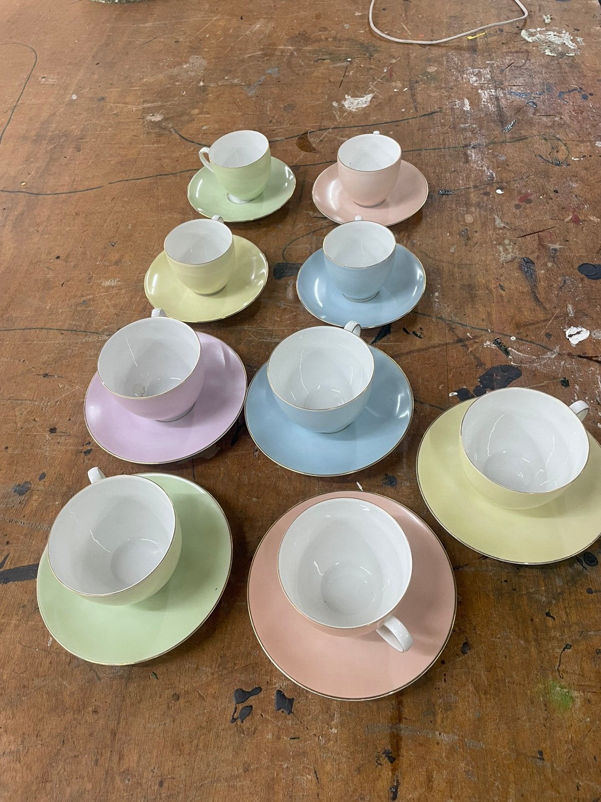 Arzberg pastel servies, Ophalen