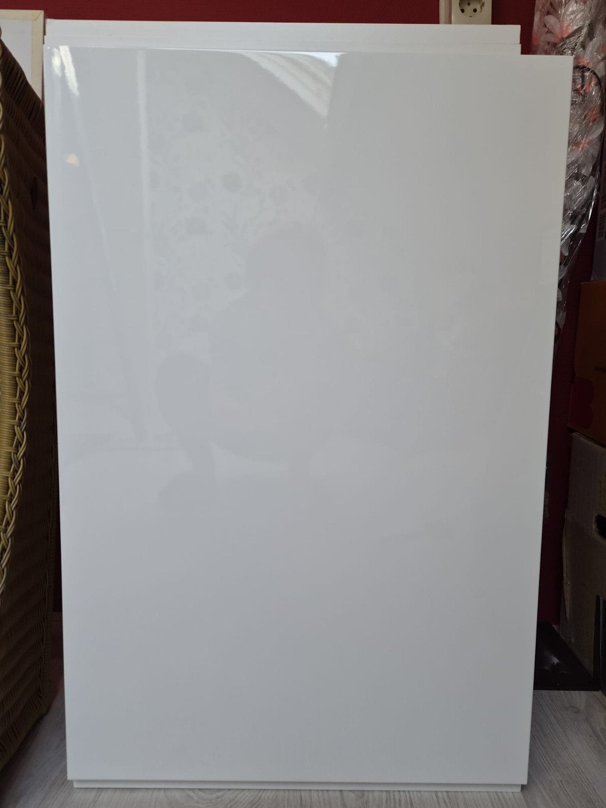 Witte hoogglans keukenkast 77x50x30 cm - Zo goed als nieuw, Ophalen