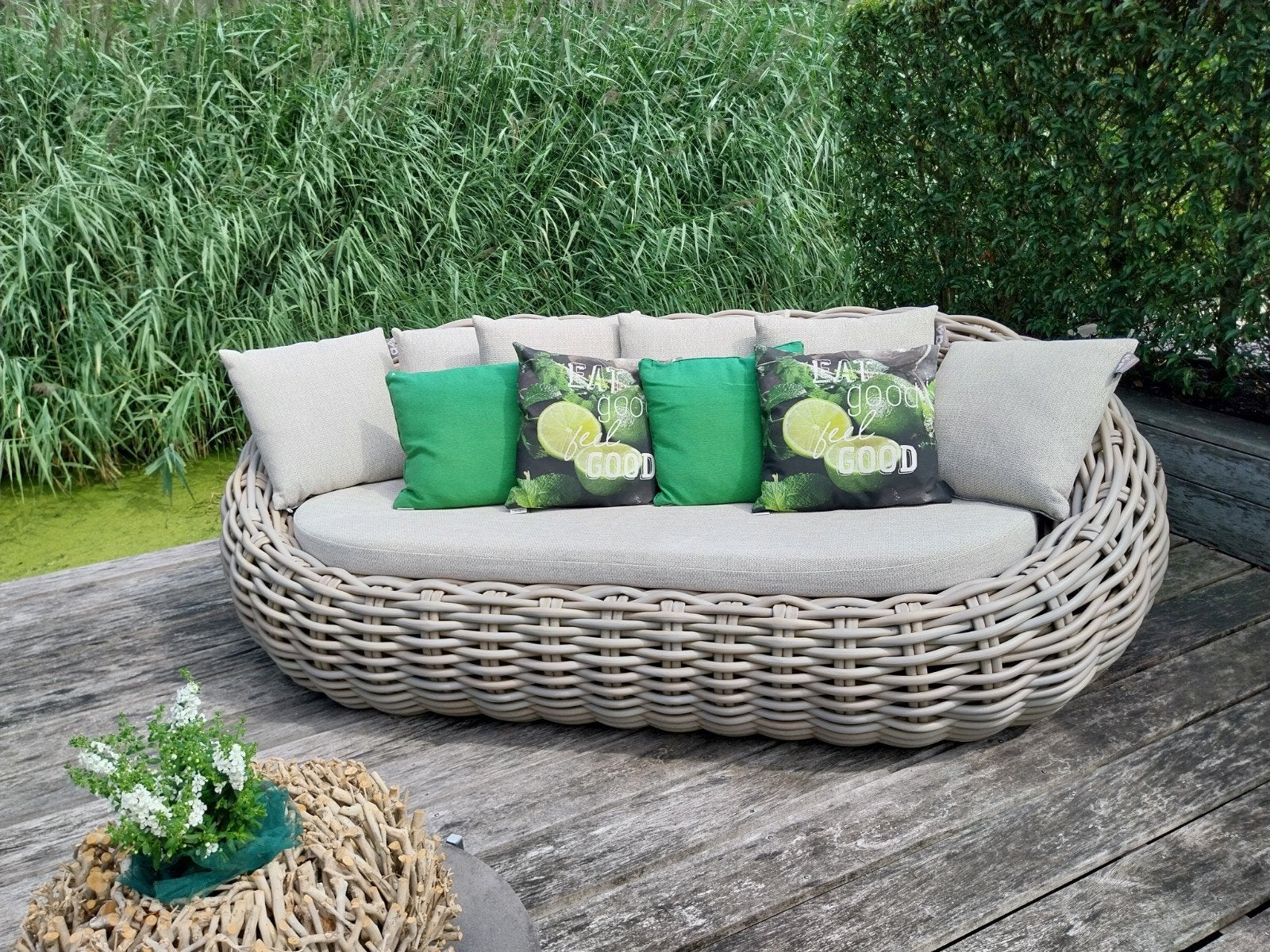 Apple Bee Concoon loungeset Naturel,, Ophalen, 5 zitplaatsen, Kunststof, Zo goed als nieuw