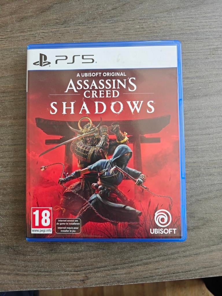 Assassin's Creed Shadows PS5 - Nieuw in verpakking, Avontuur en Actie, Online, Vanaf 18 jaar, 1 speler