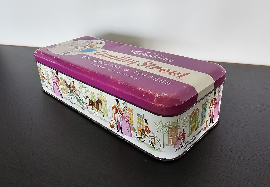LEUK OUD BROCANT "MAKINTOSH'S QUALITY STREET" BLIK, Ophalen of Verzenden, Gebruikt, Overige, Overige merken