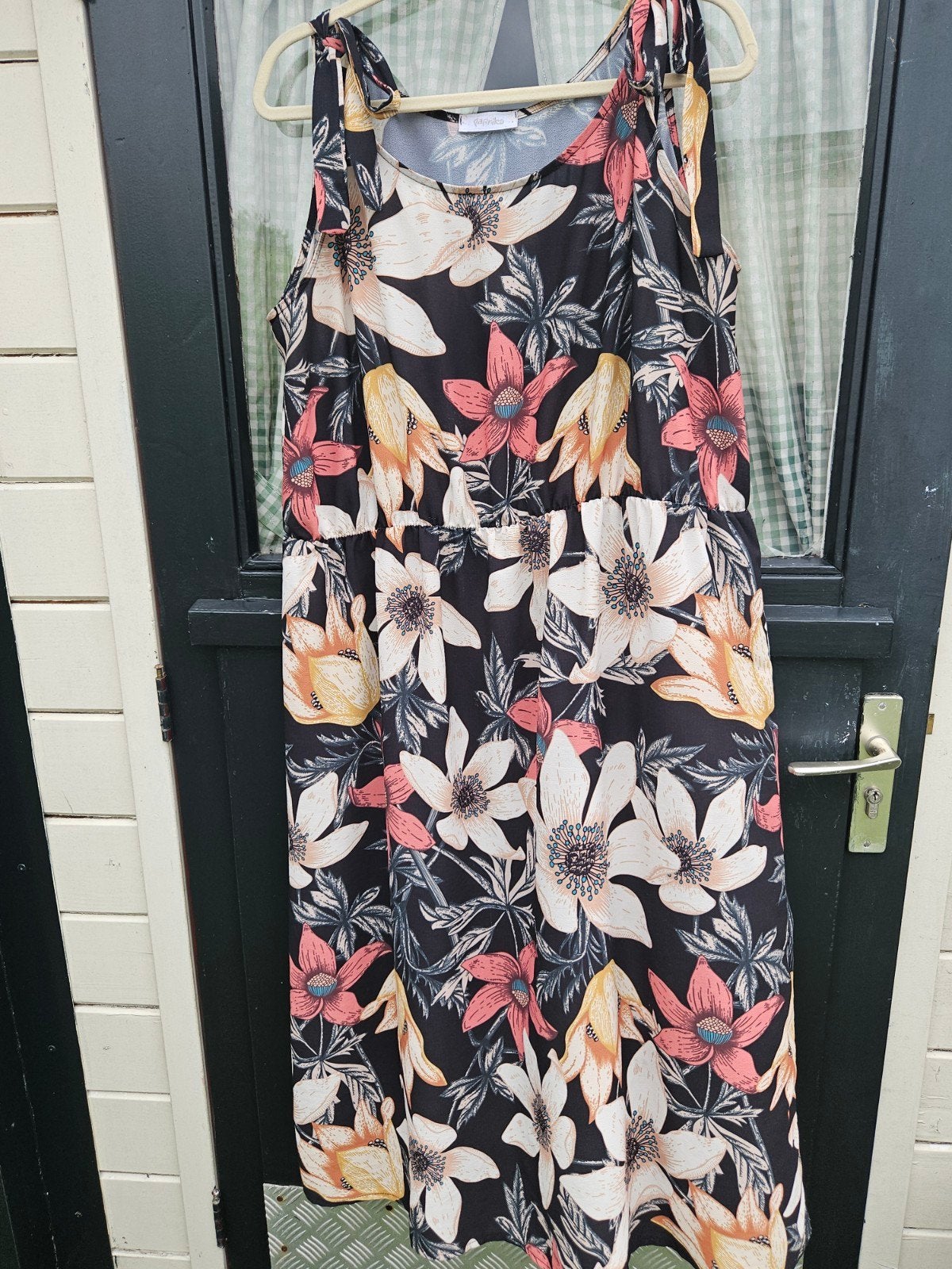 i.z.g.st paprika jurk mt 50-52, Kleding | Dames, Ophalen of Verzenden, Zo goed als nieuw, Zwart, Jurk