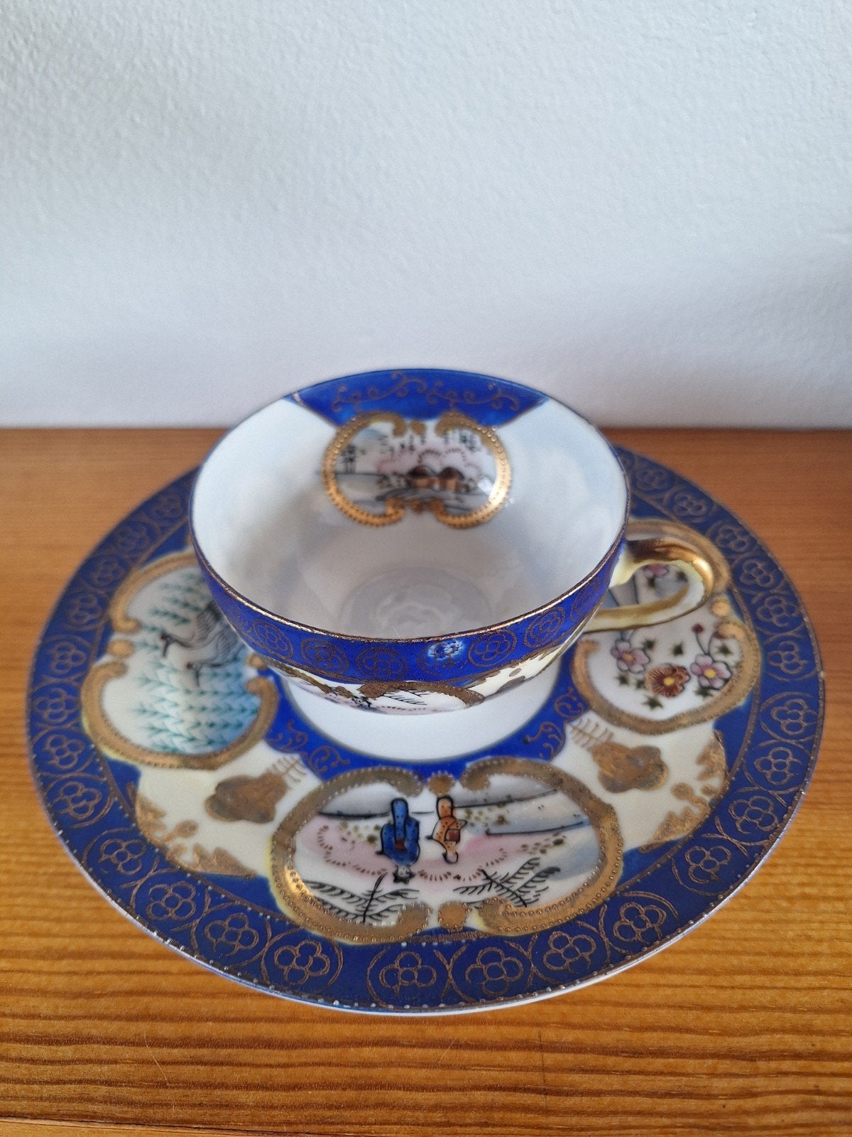 Japans nippon tokusei demitasse kop en schotel,, Ophalen of Verzenden