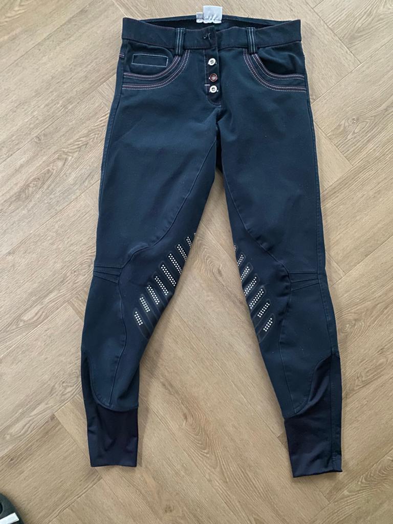 Harry’ s horse rijbroek rijlegging kniegrip blauw maat 36, Ophalen of Verzenden, Zo goed als nieuw, Dressuur, Onderkleding