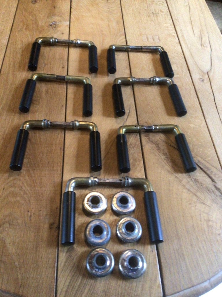 Antieke deurklinken, Doe-het-zelf en Verbouw, Hang- en Sluitwerk, Ophalen of Verzenden, Gebruikt, Chroom, Klink of Kruk