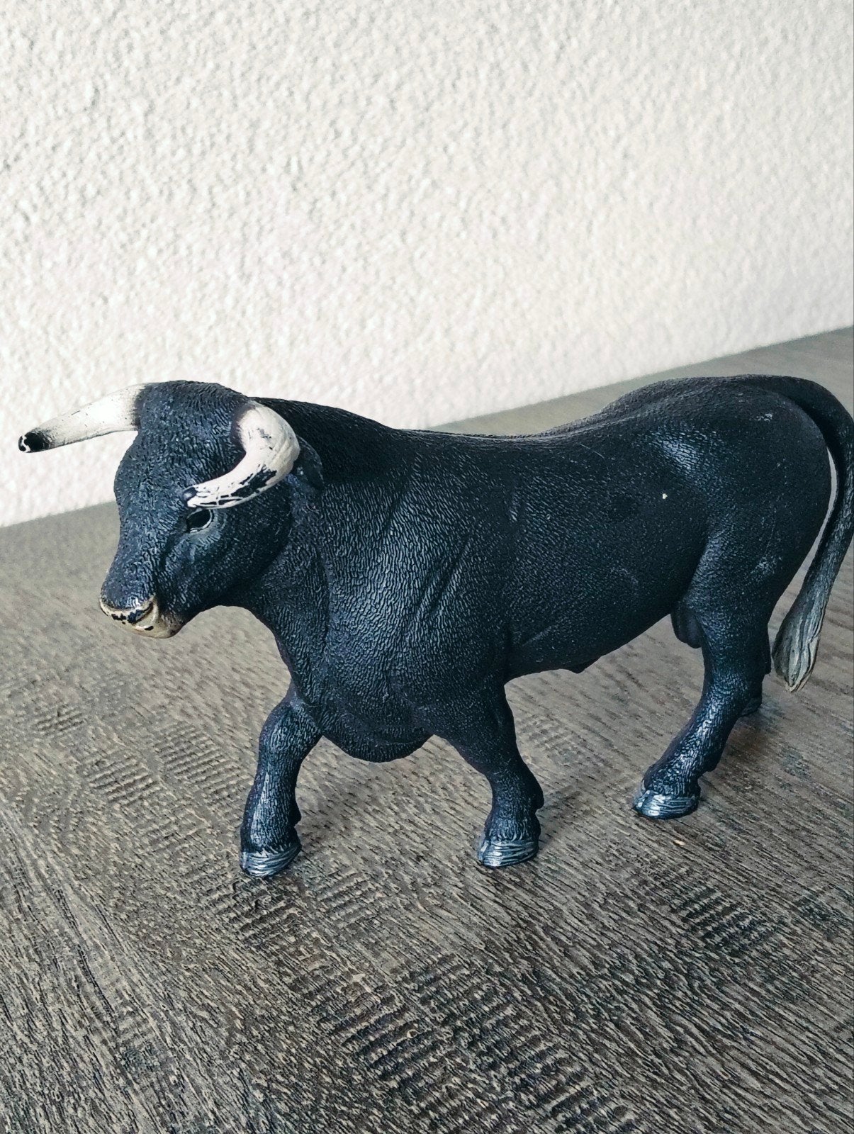Schleich dieren - zwarte Stier, Ophalen of Verzenden, Zo goed als nieuw, Wild dier, Beeldje of Figuurtje