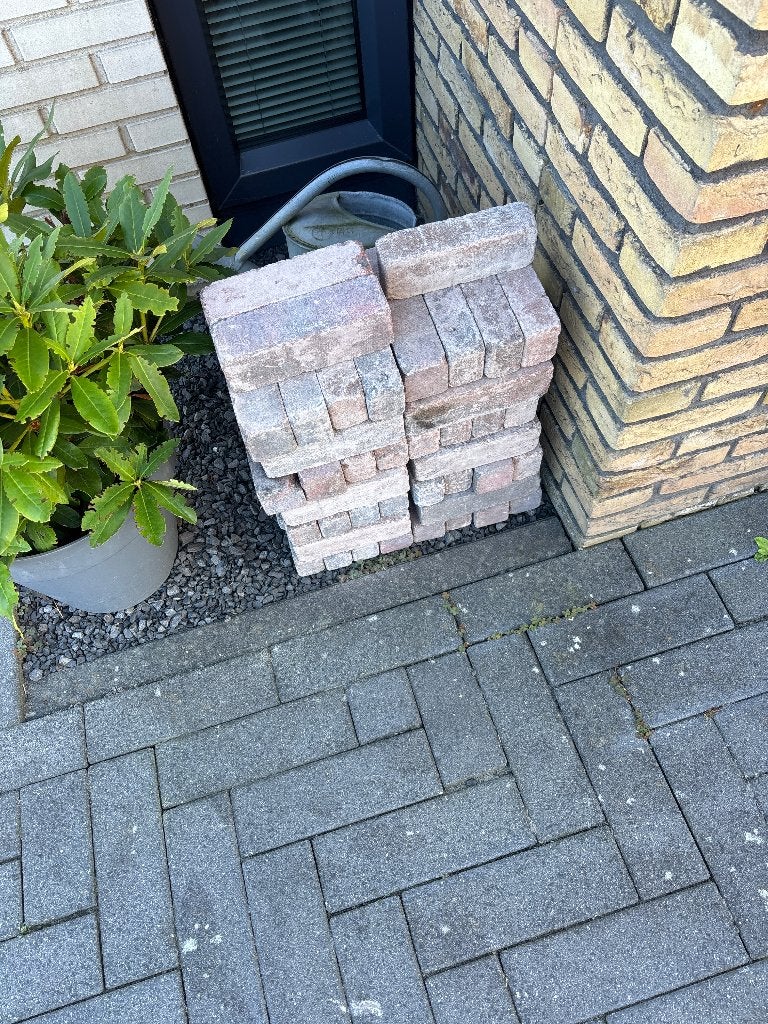 Klinkers waalformaat, Tuin en Terras, Ophalen, Klinkers, Zo goed als nieuw, Minder dan 5 m²