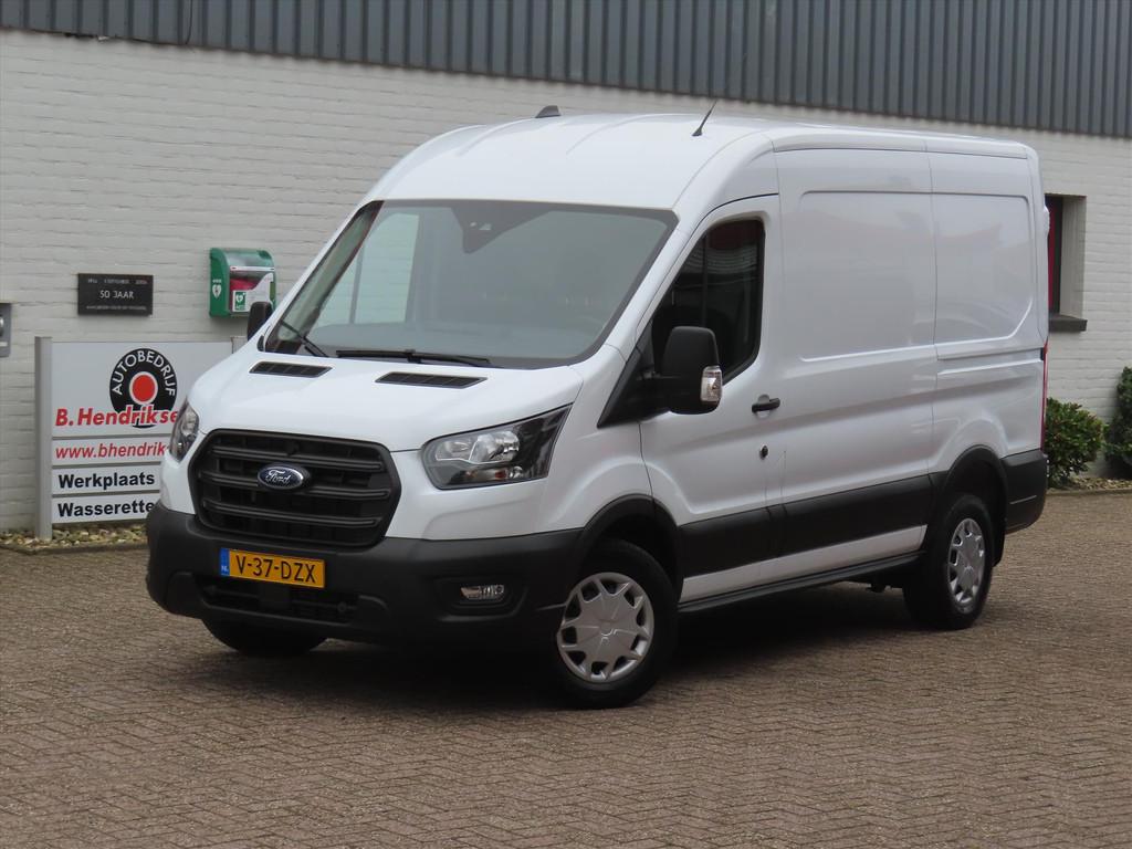 Ford Transit GB 350 L2H2 TDCi 105pk FWD Trend/ Trekhaak met, Stof, 4 cilinders, 2500 kg, Wit