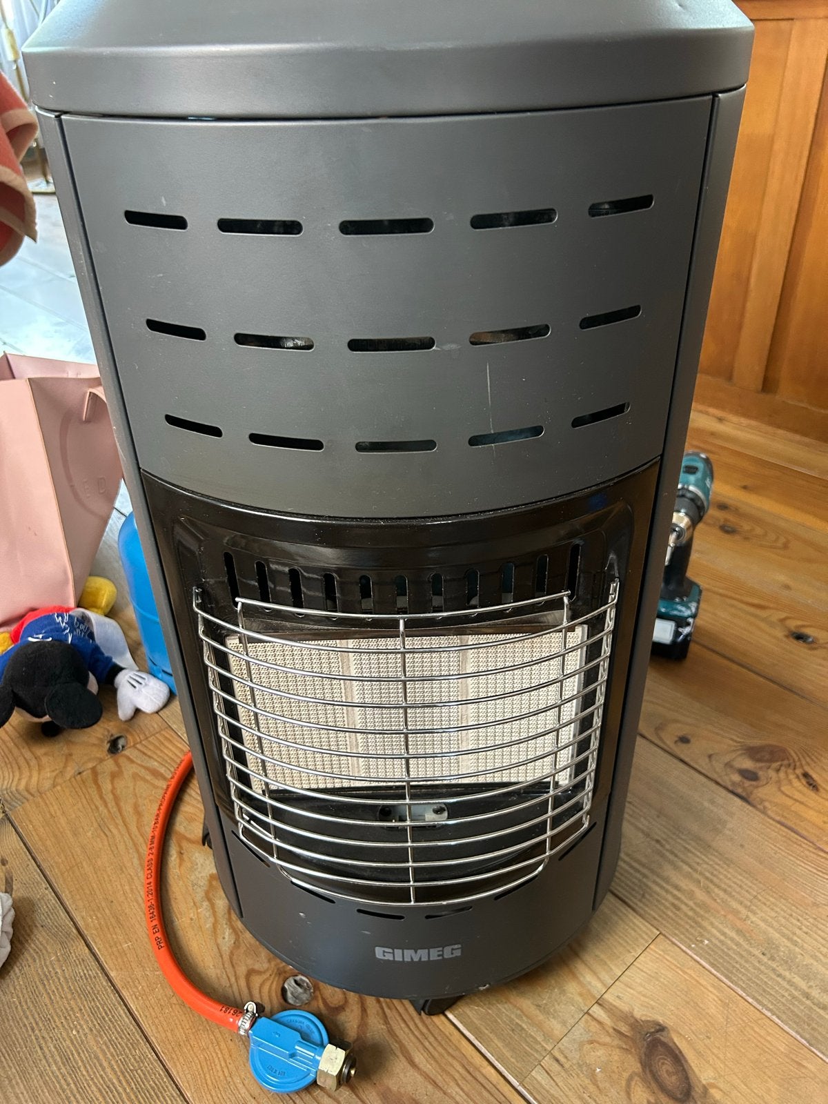 Gimeg GRK-508 Deluxe infrarood gaskachel 4,2 kW, Huis en Inrichting, Kachels, Ophalen, Gebruikt, Gas, Vrijstaand