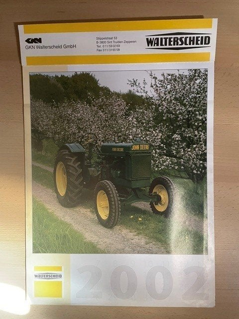 Walterscheid kalender 2002, Ophalen, Maandkalender, Zo goed als nieuw