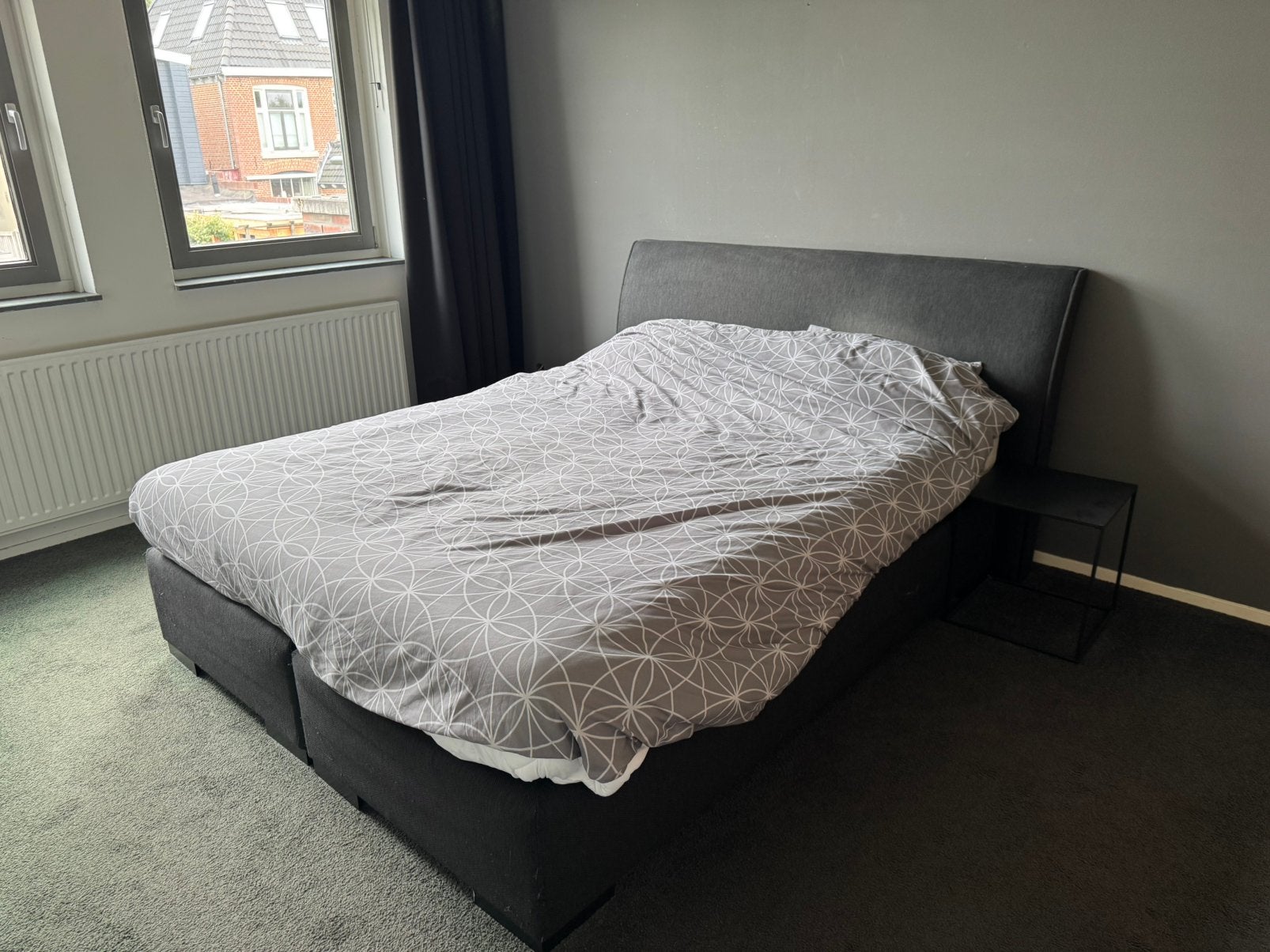 Boxspring: gratis af te halen, Huis en Inrichting, Slaapkamer | Boxsprings, Ophalen, Zo goed als nieuw, Tweepersoons