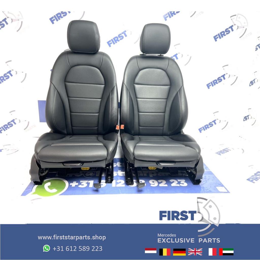 W205 AMG LINE INTERIEUR Mercedes C Klasse 2020 STOELEN Leder, Gebruikt, -, Ophalen of Verzenden, -