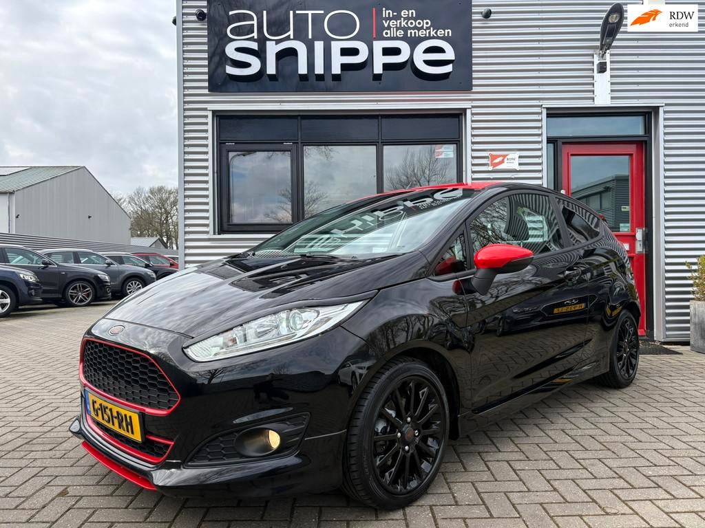 Ford Fiesta 1.0 EcoBoost Black Edition -140 PK!-CLIMA-CRUISE, Auto's, Voorwielaandrijving, Stof, 1028 kg, Zwart