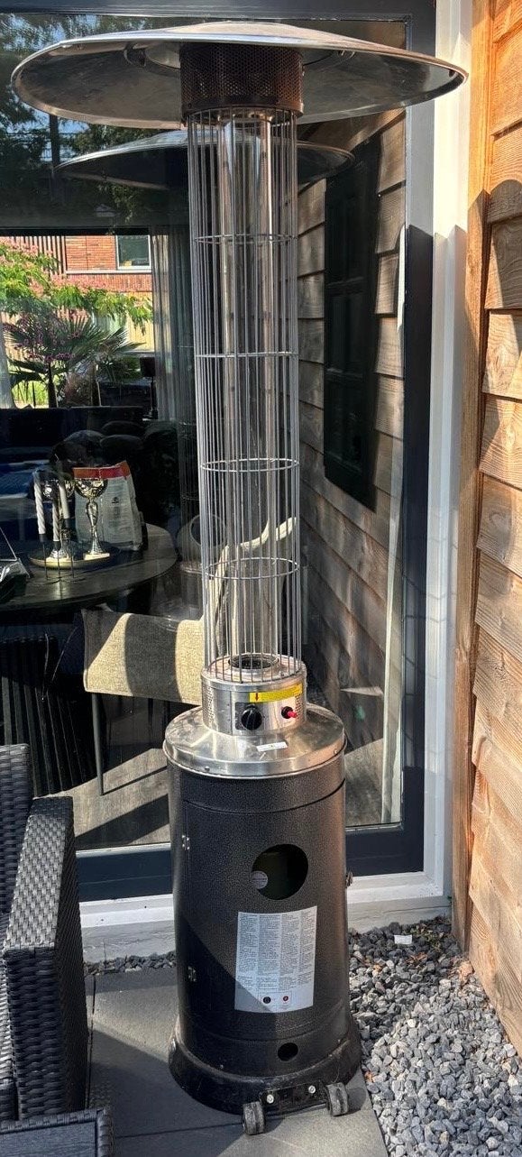 Terrasverwarmer op gas incl. gasfles, Ophalen, Gebruikt, Gas, Vloer