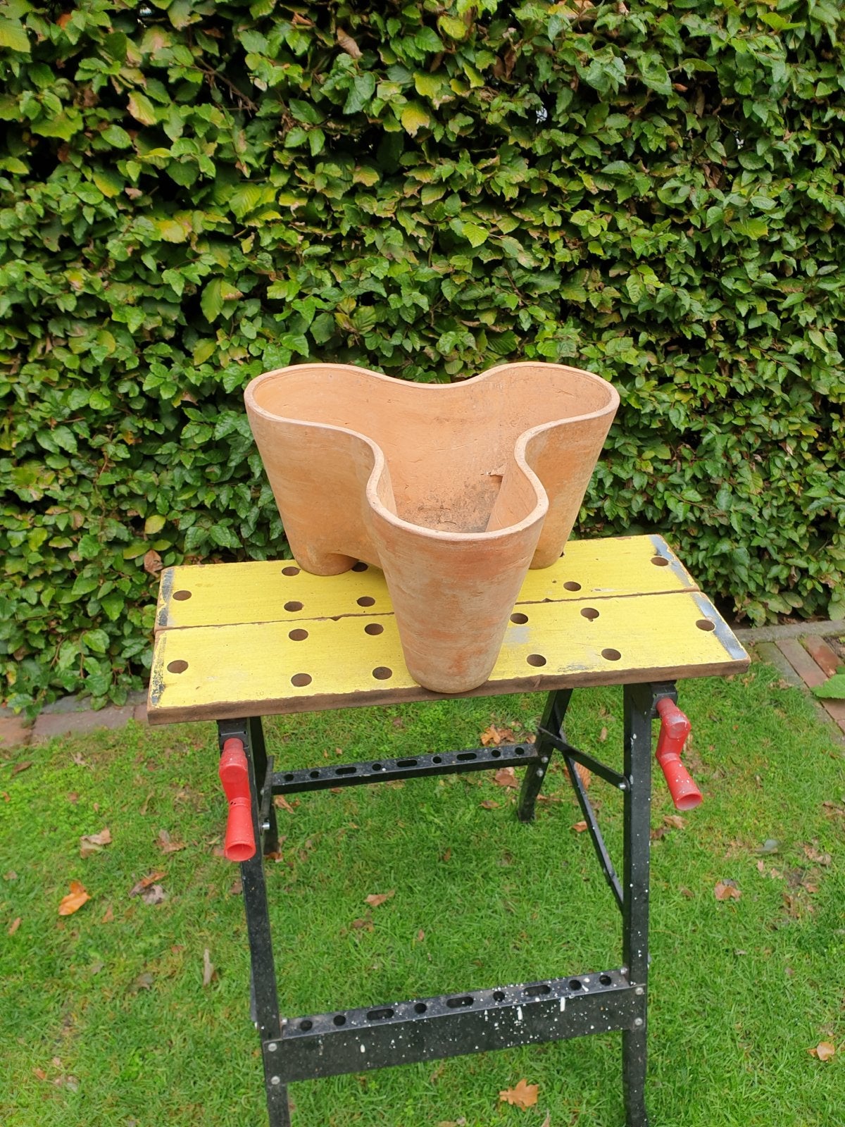 Terracotta Bloempot Drievoudig - 21 cm Hoog, 40 cm Diameter, Ophalen, Gebruikt, 40 cm of meer, Binnen