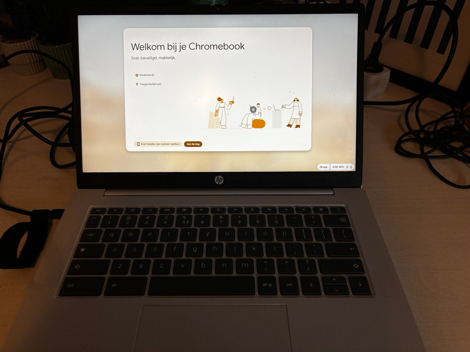 Hp chromebook, Ophalen, 14 inch, 4 GB of minder, 64 GB
