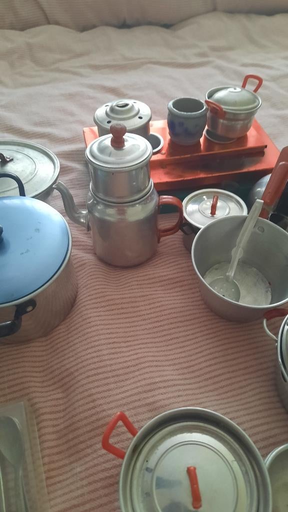 Vintage aluminium kinderserviesje vintage jaren 60, Ophalen