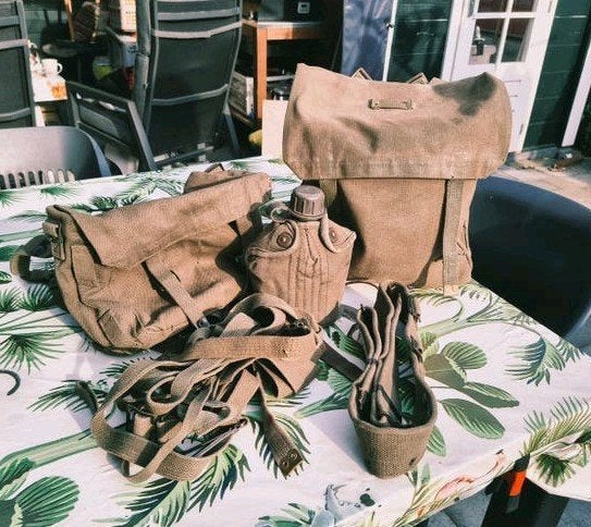 KL 1985 PSU pukkel, ransel, koppelriem, veldfles, Verzamelen, Verzenden, Landmacht, Nederland, Overige typen