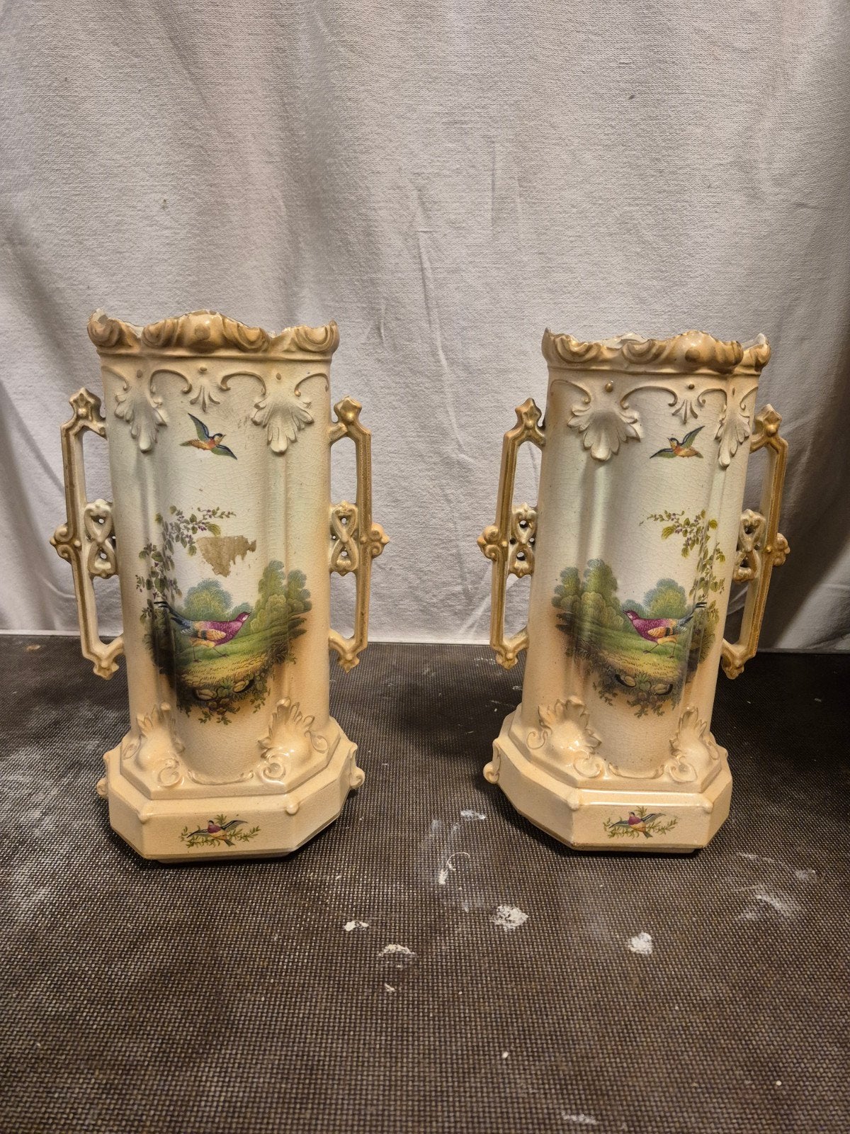 Antieke W.H. Grindley & Co. Vazen - Set van 2, Ophalen of Verzenden