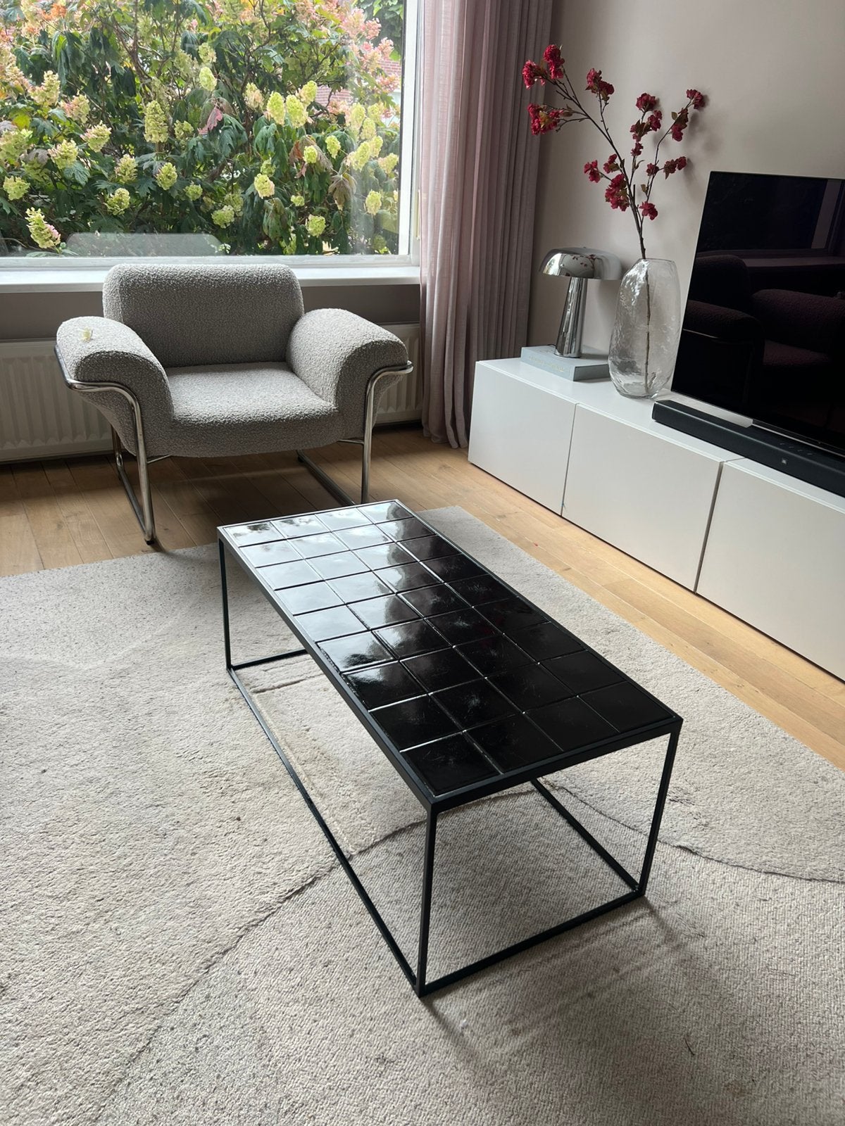 Zuiver salontafel Glazed zwart, Ophalen, Gebruikt, 50 tot 100 cm, Overige materialen
