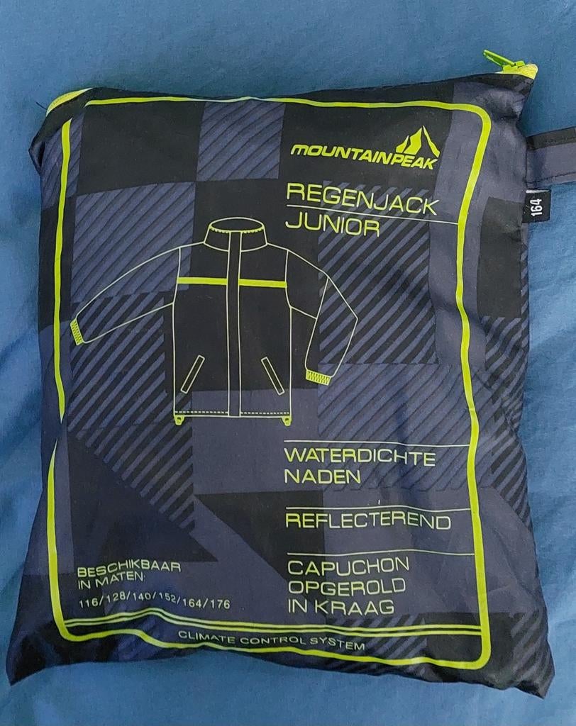 Mountain Peak Junior Regenjack - Waterdicht & Reflecterend, Ophalen of Verzenden, Nieuw, Mountain Peak, Jongen of Meisje