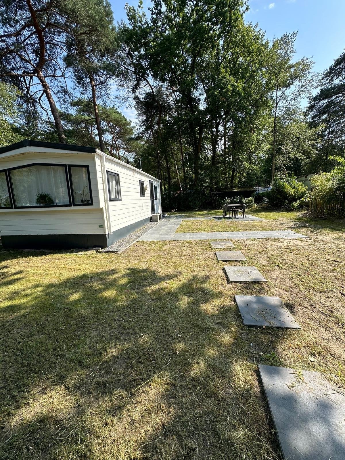 Comfortabele stacaravan in bosrijke omgeving, Caravans en Kamperen, Stacaravans, Tot en met 4