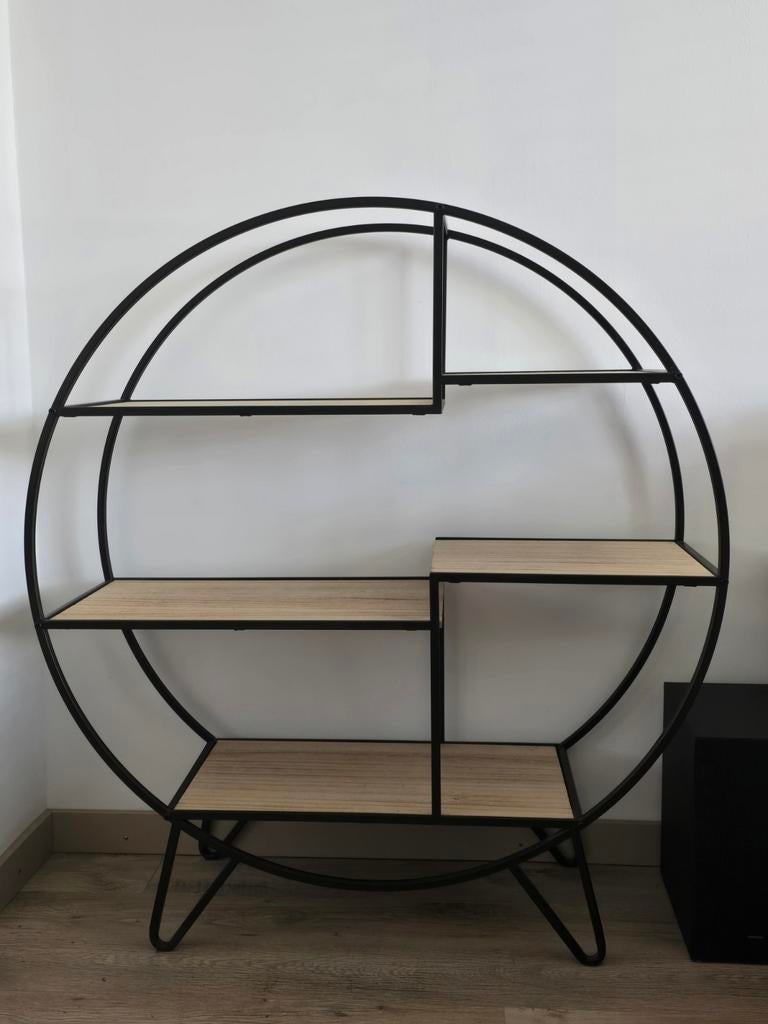 Industrieel Decoratiekast, Huis en Inrichting, Kasten | Boekenkasten, Ophalen, Met plank(en), 100 tot 150 cm, 50 tot 100 cm