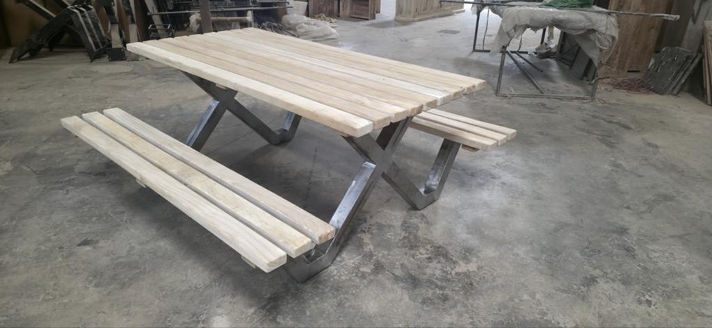 Picknikbanken nieuw in alle kleuren leverbaar, Ophalen of Verzenden, Nieuw, Rechthoekig, Hout