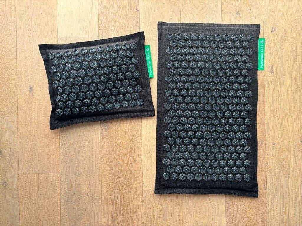 Pranamat set: kussen en mat - 2x keer gebruikt, Sport en Fitness, Massageproducten, Verzenden, Zo goed als nieuw, Massagestoel of Kussen