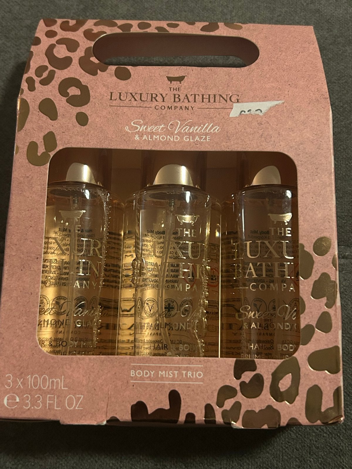 The Luxury Bathing Company Body Mist Trio Sweet Vanilla, Ophalen of Verzenden, Nieuw, Overige typen