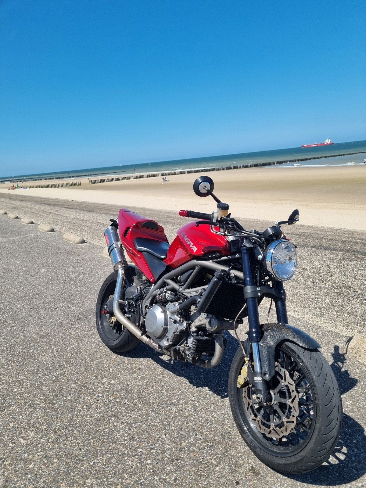 Cagiva raptor 1000, Motoren, 2 cilinders, Sportuitlaat, Motorrijbewijs A, Gebruikt