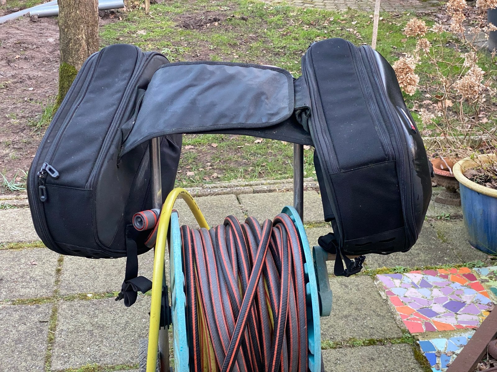 SW-Motech zadeltassen met bagage drager en beugels, Motoren, Ophalen of Verzenden, Gebruikt