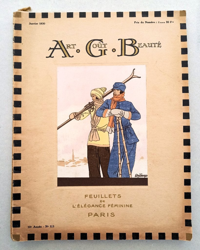 AGB Art Gout Beauté Janvier 1930 #113 Art Deco Mode, Antiek en Kunst, Ophalen of Verzenden