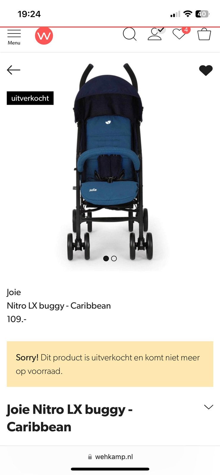Kinderwagen, Ophalen, Zo goed als nieuw