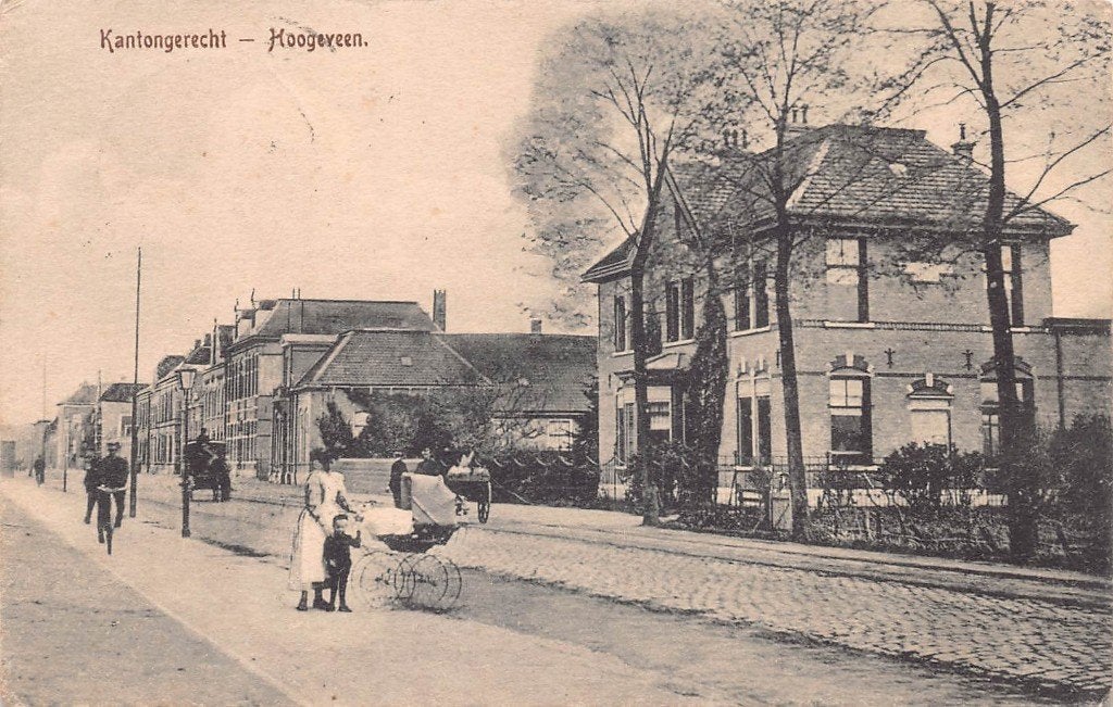 727 Hoogeveen - Kantongerecht  1910, Ophalen of Verzenden, Voor 1920, Gelopen, Drenthe