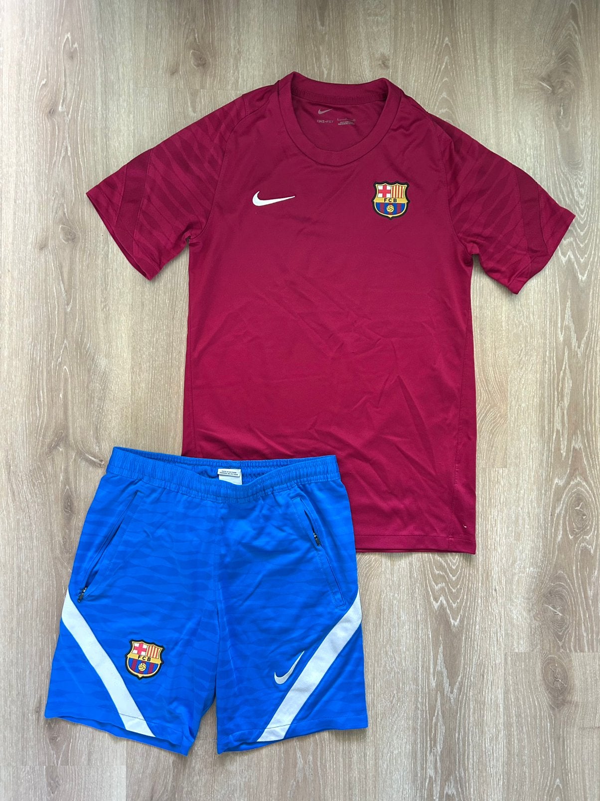 FC Barcelona Nike trainingsset Maat S, Ophalen of Verzenden, Zo goed als nieuw, Nike, Nike