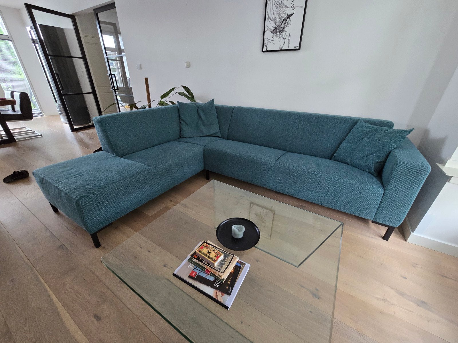 Montel hoekbank 270 cm x 210 cm, Huis en Inrichting, Ophalen, 250 tot 300 cm, Gebruikt, Vierpersoons of meer