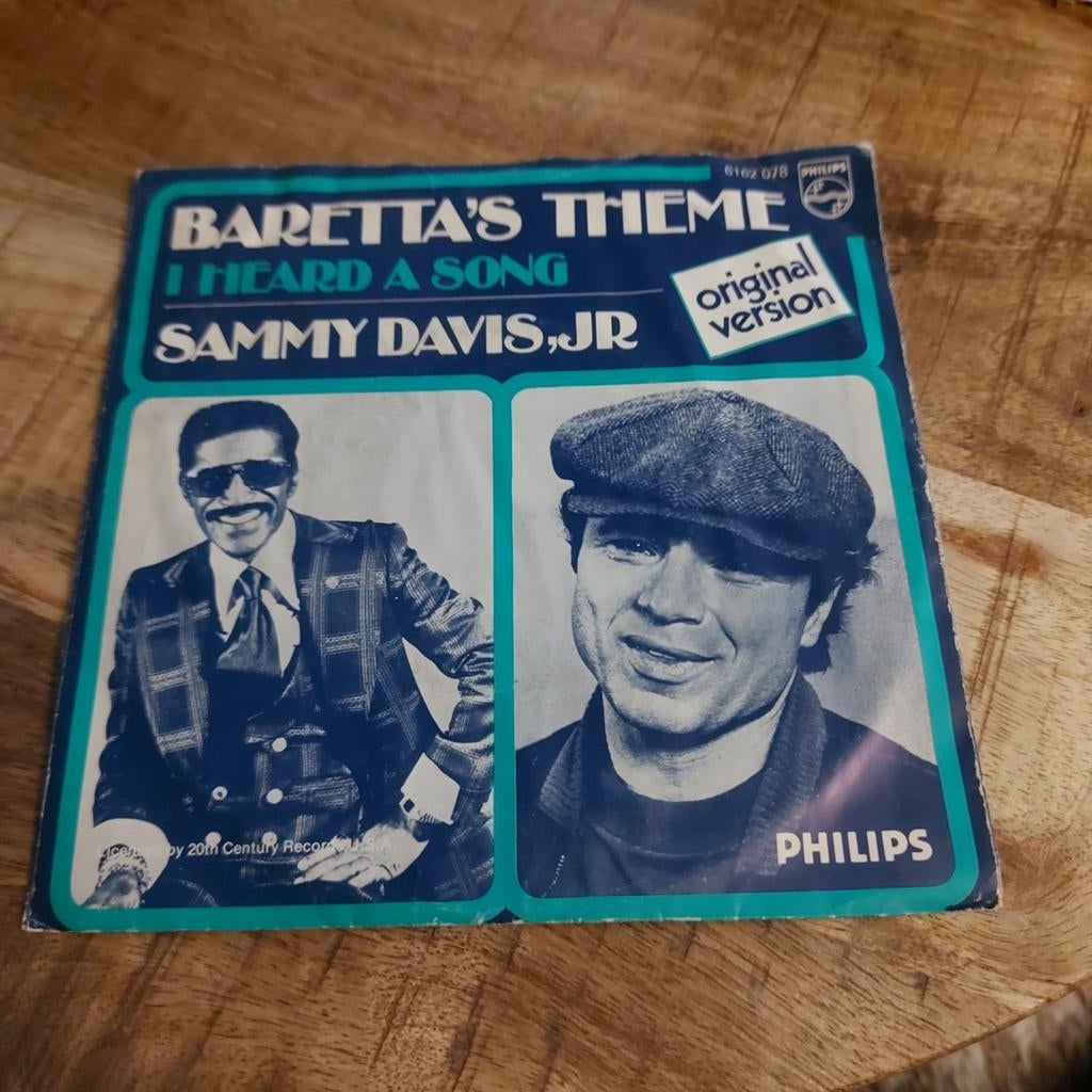 Sammy Davis jr  / baretta's theme, Ophalen of Verzenden, Zo goed als nieuw, Pop