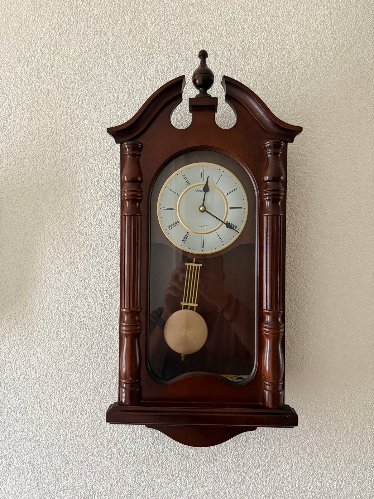 Klassieke wandklok met slinger - Monteau Quartz, Ophalen
