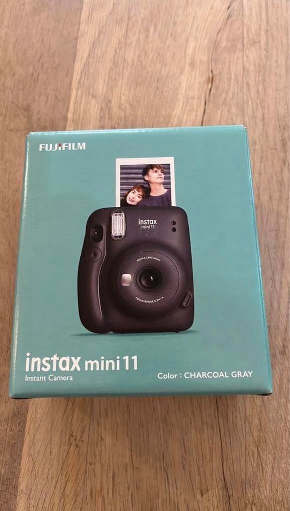 Instax mini 11 Charcoal Gray, Audio, Tv en Foto, Fotocamera's Digitaal, Compact, Nieuw, Ophalen of Verzenden, Fuji