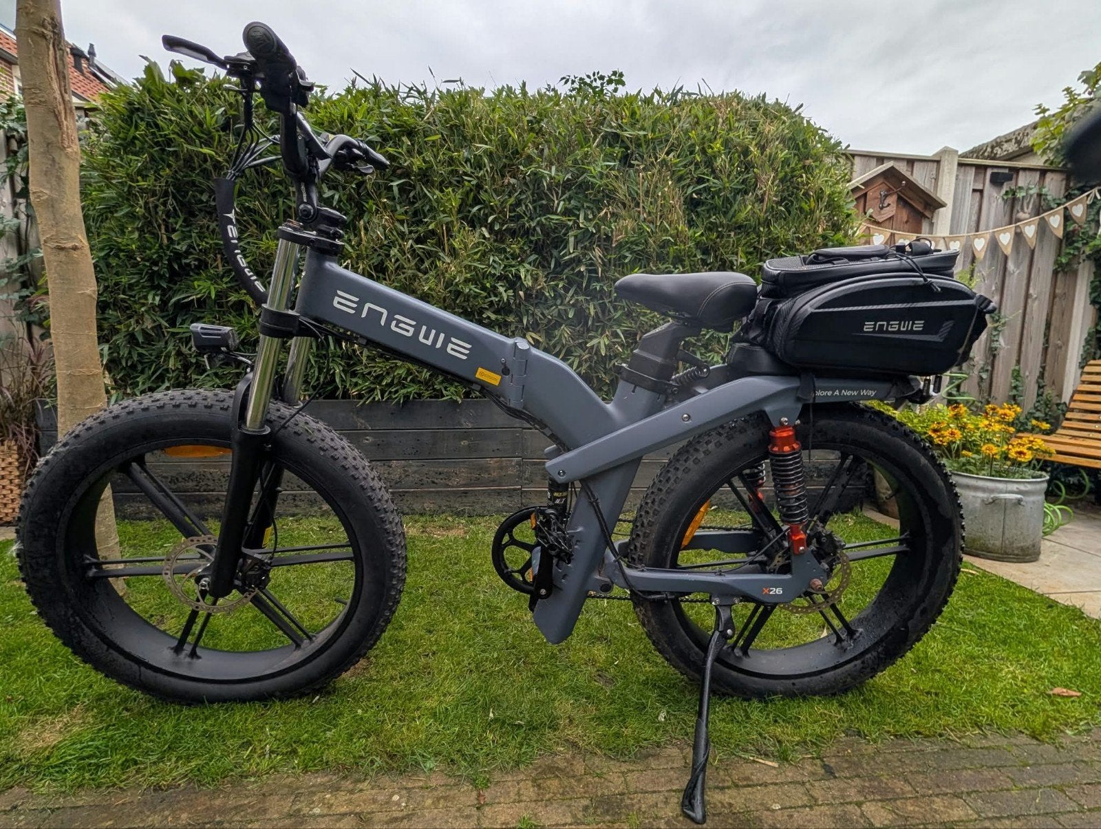 Engwe X26 elektrische fatbike - Zo goed als nieuw, Zo goed als nieuw, 51 tot 55 cm, 50 km per accu of meer, Ophalen