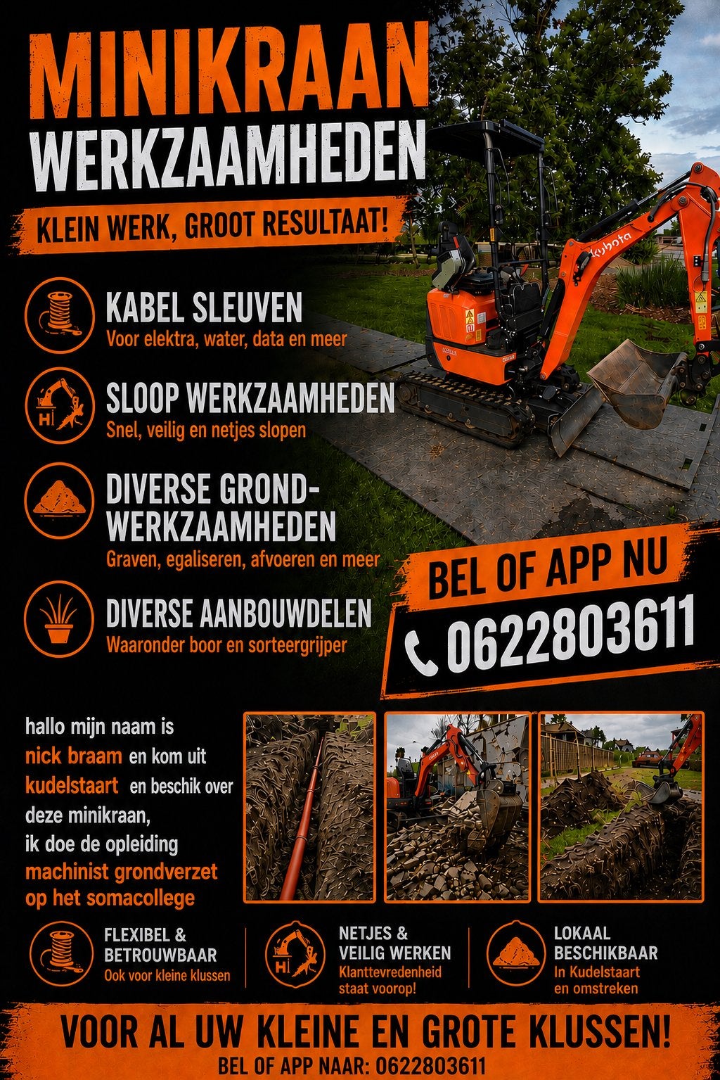 Foto 2 van Minigraver met machinist