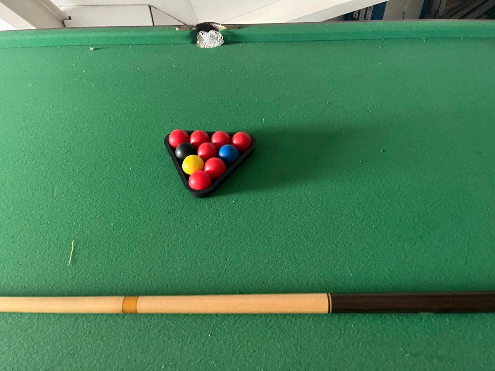 Gebruikte mini pooltafel met keu en ballen, Ophalen, Gebruikt, Pooltafel