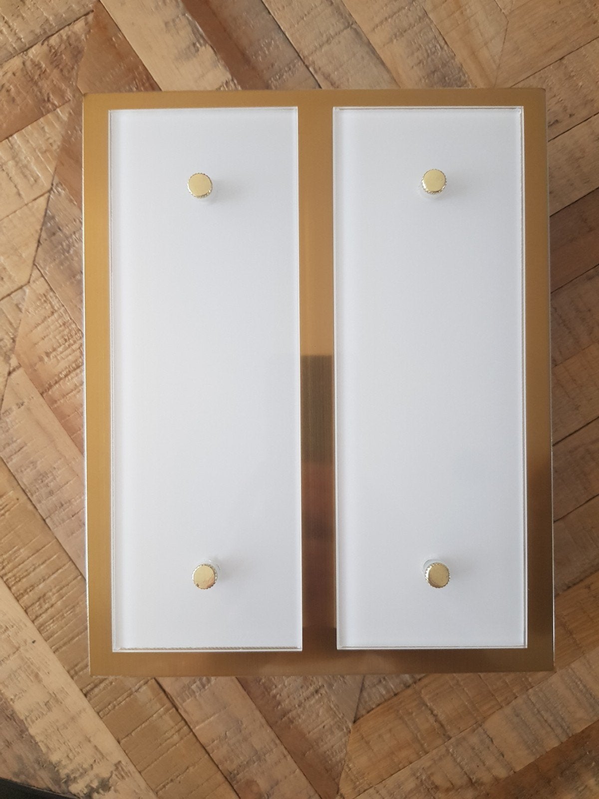NU OF NOOIT! 100 stuks Honsel LED Wandlampen Goud/Wit, Ophalen, LED, Nieuw, Overige fittingen