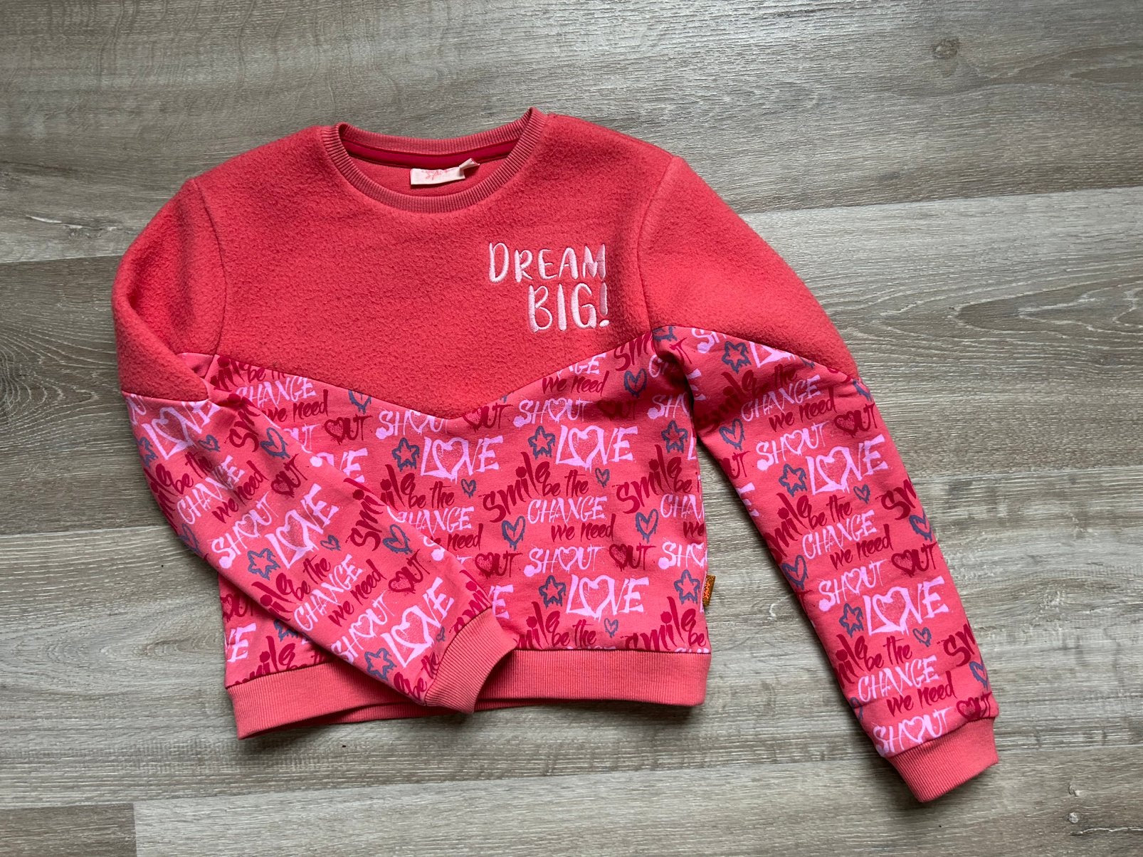 Orange Stars trui meisje 128, Ophalen of Verzenden, Zo goed als nieuw, Meisje, Trui of Vest