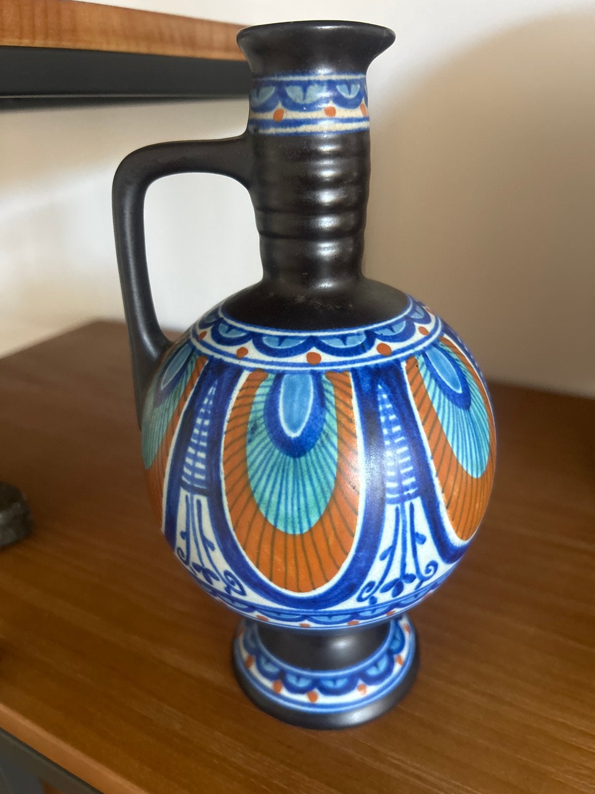 Gouda Holland Clara 592/3 vaasje met handvat, Ophalen of Verzenden