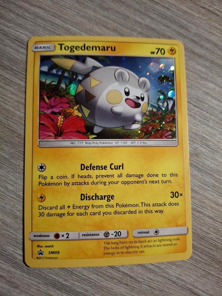 Pokemon Kaart Togedemaru SM09 - Zo goed als nieuw, Ophalen of Verzenden, Zo goed als nieuw, Losse kaart