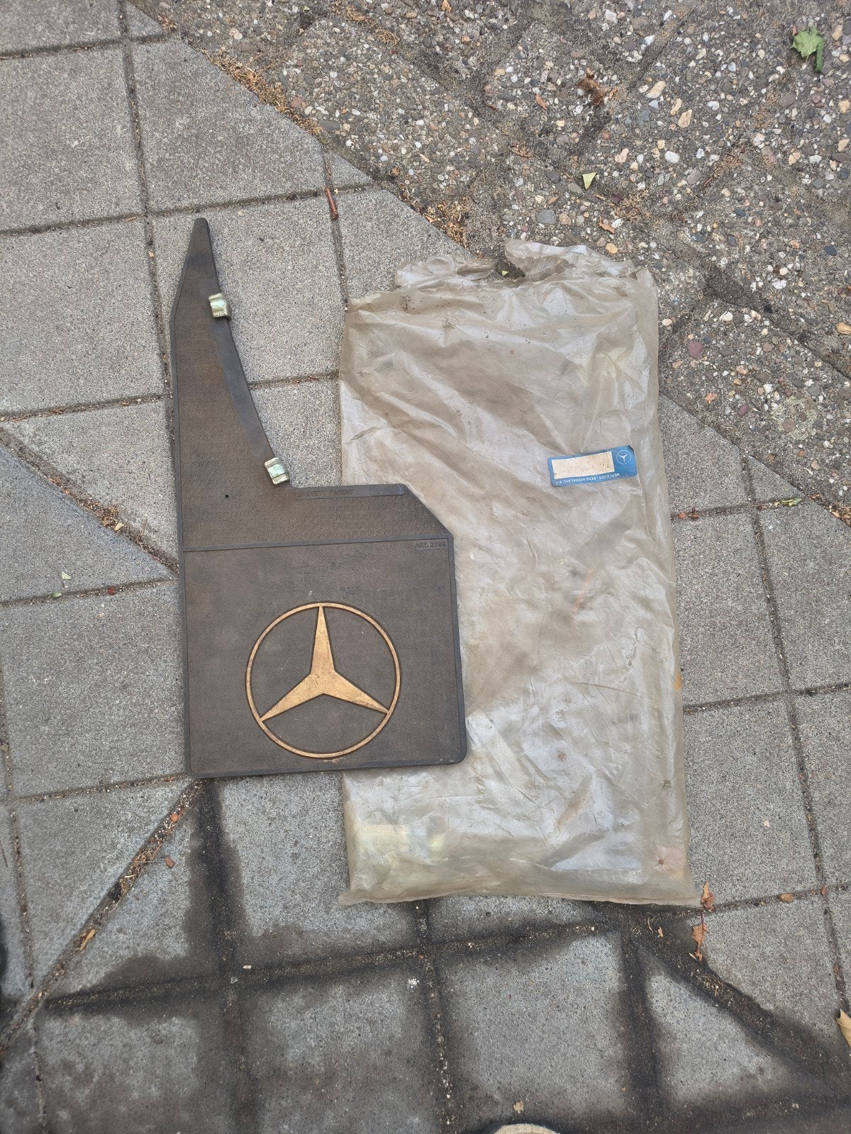 Spatlap Mercedes-Benz met logo - Nieuw w123, Ophalen of Verzenden, Nieuw, Mercedes-Benz