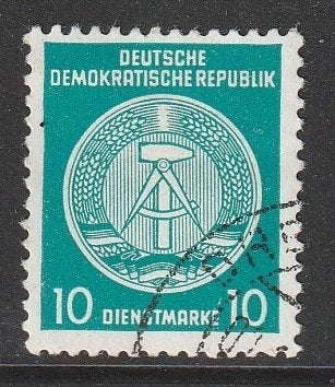 DDR 1954 19 Dienst 10p, Gest, Ophalen of Verzenden, DDR, Gestempeld
